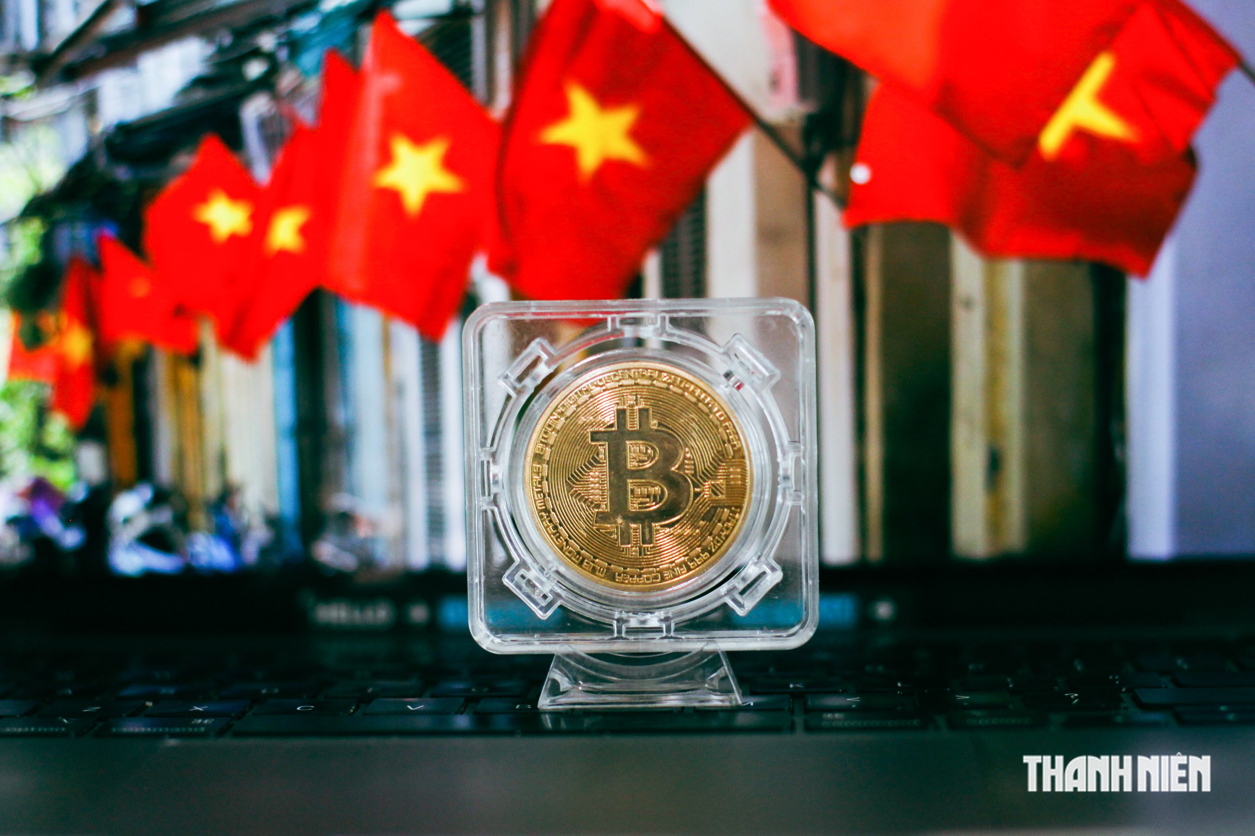Đồng xu biểu tượng Bitcoin
