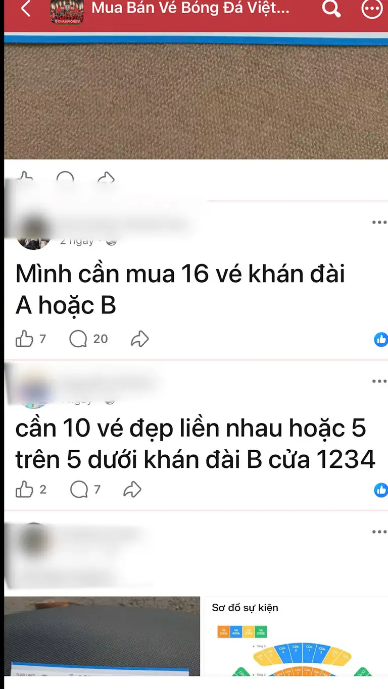 Nhu cầu vé đang rất lớn
