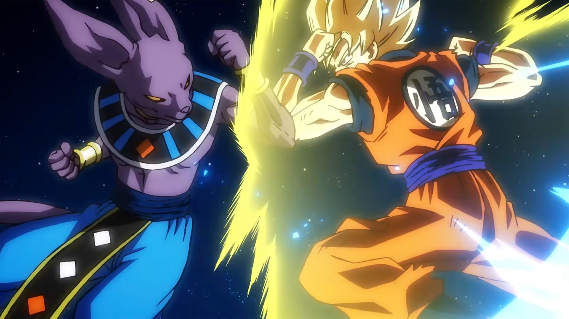 Dragon Ball Super: Beerus, phần phim đánh dấu sự trở lại của nhân vật với những màn chiến đấu và sức mạnh đặc trưng - Ảnh: Toei