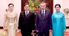 Tổng Bí thư, Chủ tịch nước Tô Lâm chủ trì chiêu đãi Nhà vua Thái Lan và Hoàng hậu