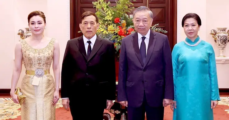 Tổng Bí thư, Chủ tịch nước Tô Lâm chủ trì chiêu đãi Nhà vua Thái Lan và Hoàng hậu