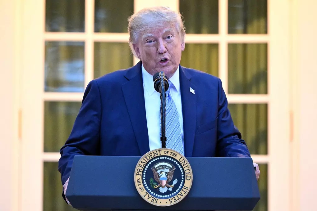 Tổng thống Mỹ Donald Trump tại Nhà Trắng ngày 17/9. Ảnh: AFP