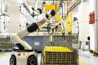 Tốc độ hoàn thành công việc của robot là 40 giây, chậm hơn khoảng 2,7 lần so với con người (Ảnh: Chinadaily)