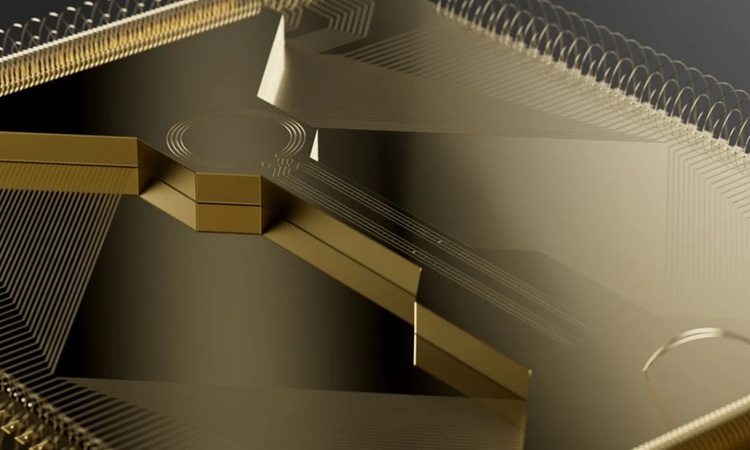 Chip Helios tạo ra những trường điện từ nhỏ. Ảnh: Quantinuum