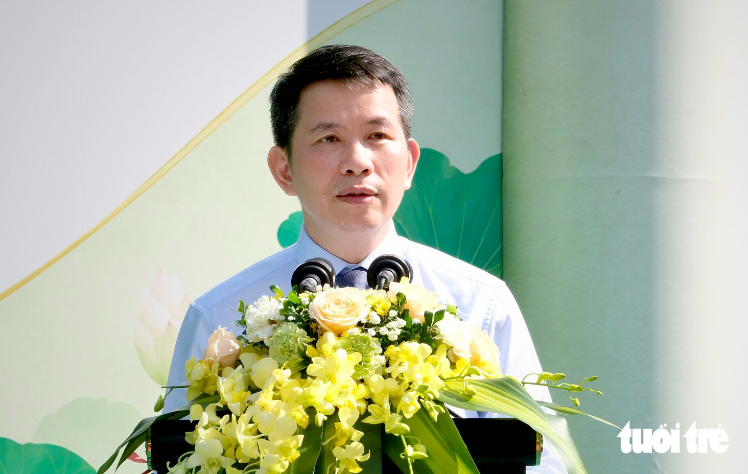 Giám đốc Sở Văn hóa, Thể thao và Du lịch Hà Nội Phạm Tuấn Long phát biểu - Ảnh: ĐẬU DUNG
