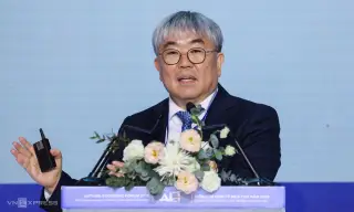 Ông Stephen Oh, Phó chủ tịch kiêm Giám đốc công nghệ Korea Quantum Computing. Ảnh: Quỳnh Trần