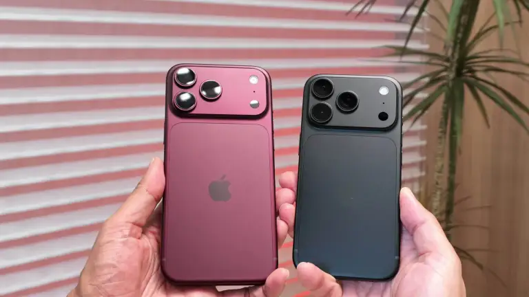 Mở hộp iPhone 18 Pro Max màu đỏ burgundy và 18 Pro màu đen