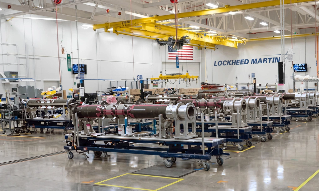 Đạn PAC-3 MSE tại nhà máy của Lockheed Martin trong ảnh công bố ngày 29/7. Ảnh: Lockheed Martin