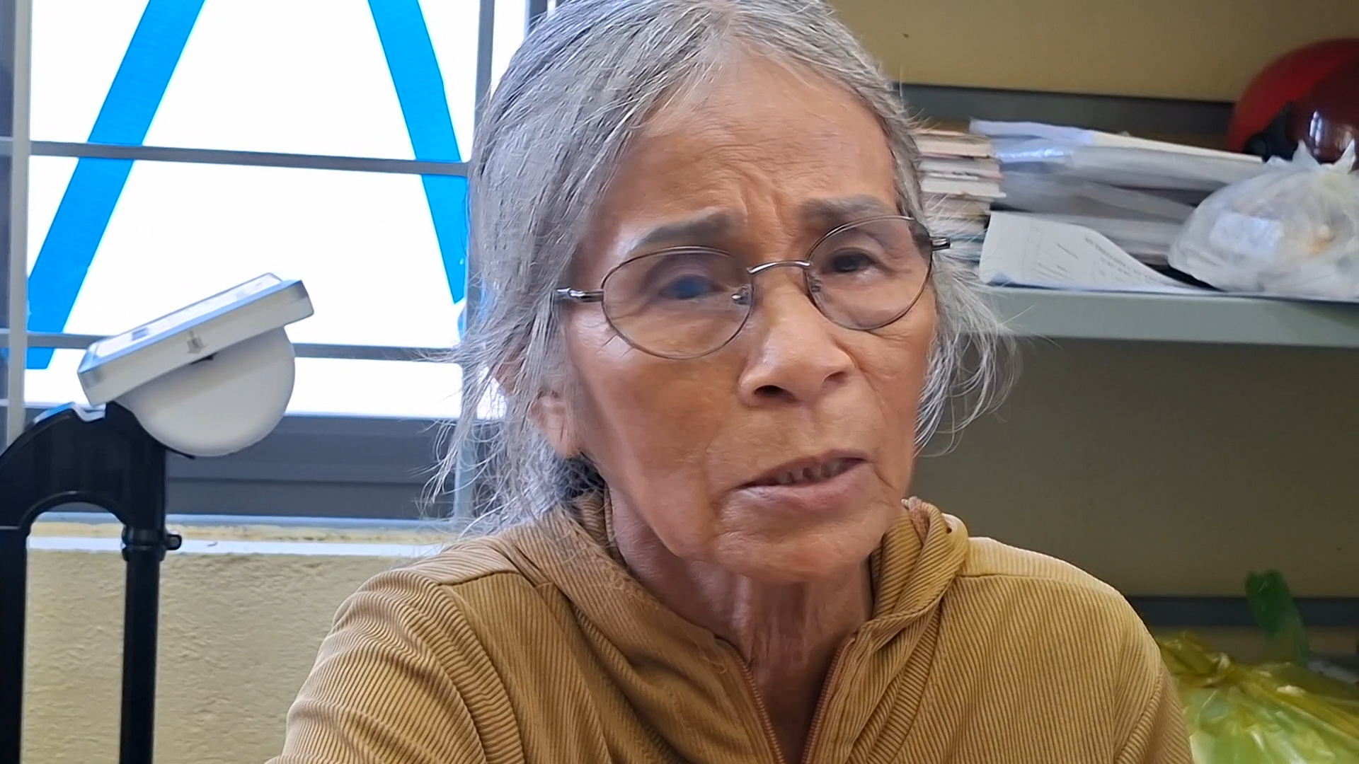 Nguyễn Thị Tuyết tại cơ quan công an