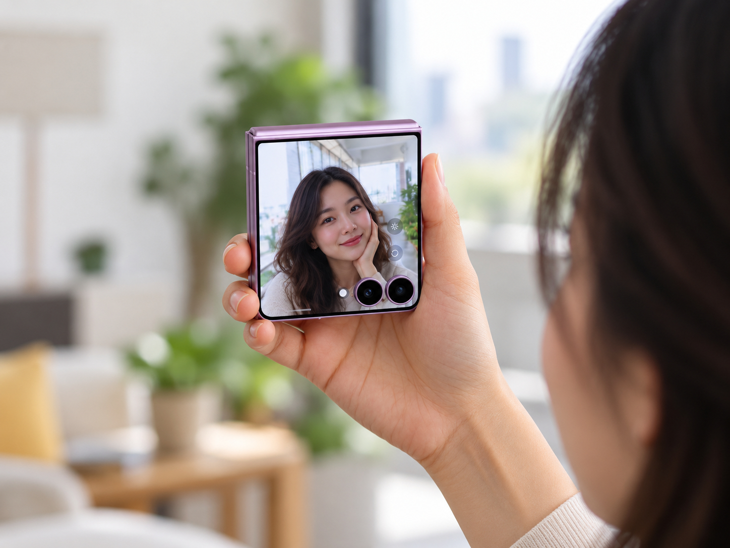 Biến Galaxy Z Flip8 thành gương soi