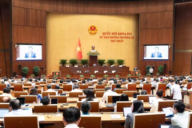 Toàn cảnh Kỳ họp không thường lệ lần thứ Nhất. Ảnh: Media Quốc hội