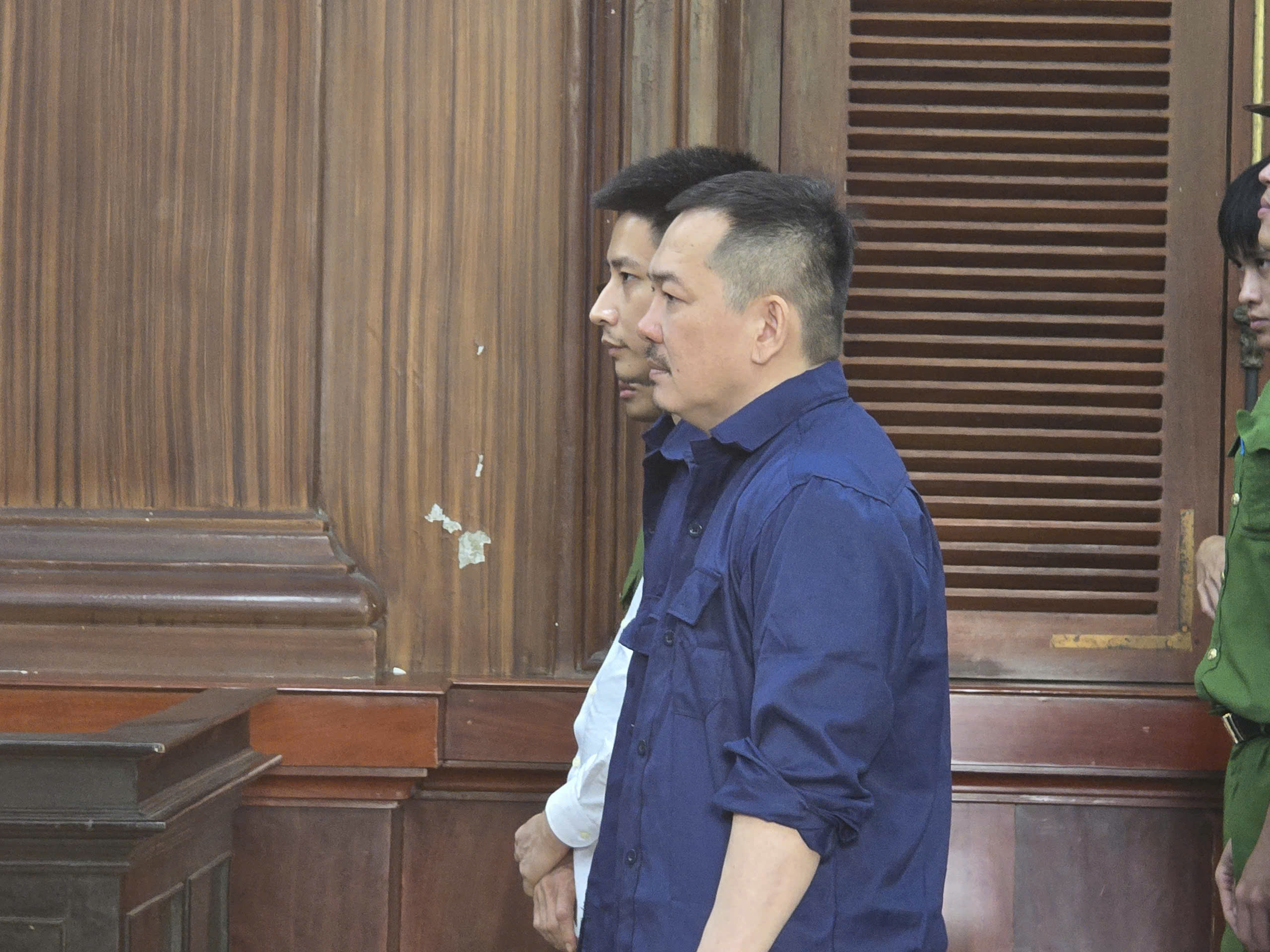 Các bị cáo tại phiên tòa
