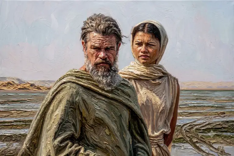 Athena đi theo Odysseus trong suốt hành trình - Hình minh họa: AI.