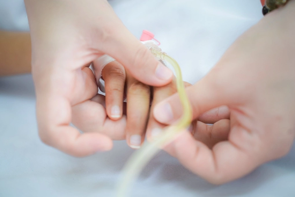 Bệnh nhân điều trị tại bệnh viện. Ảnh: Bệnh viện cung cấp