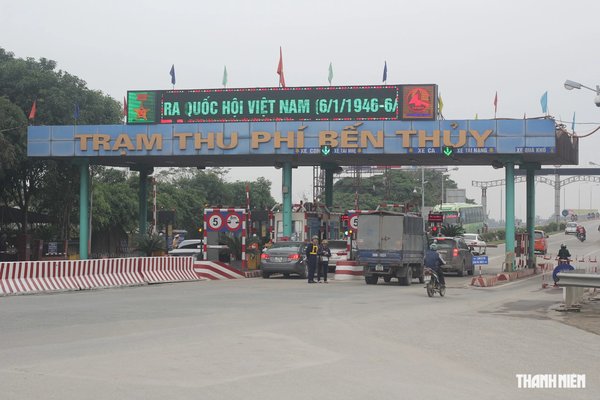 Trạm BOT cầu Bến Thủy và Bến Thủy 2 sẽ bị tạm dừng thu phí từ 0 giờ ngày 20.10
