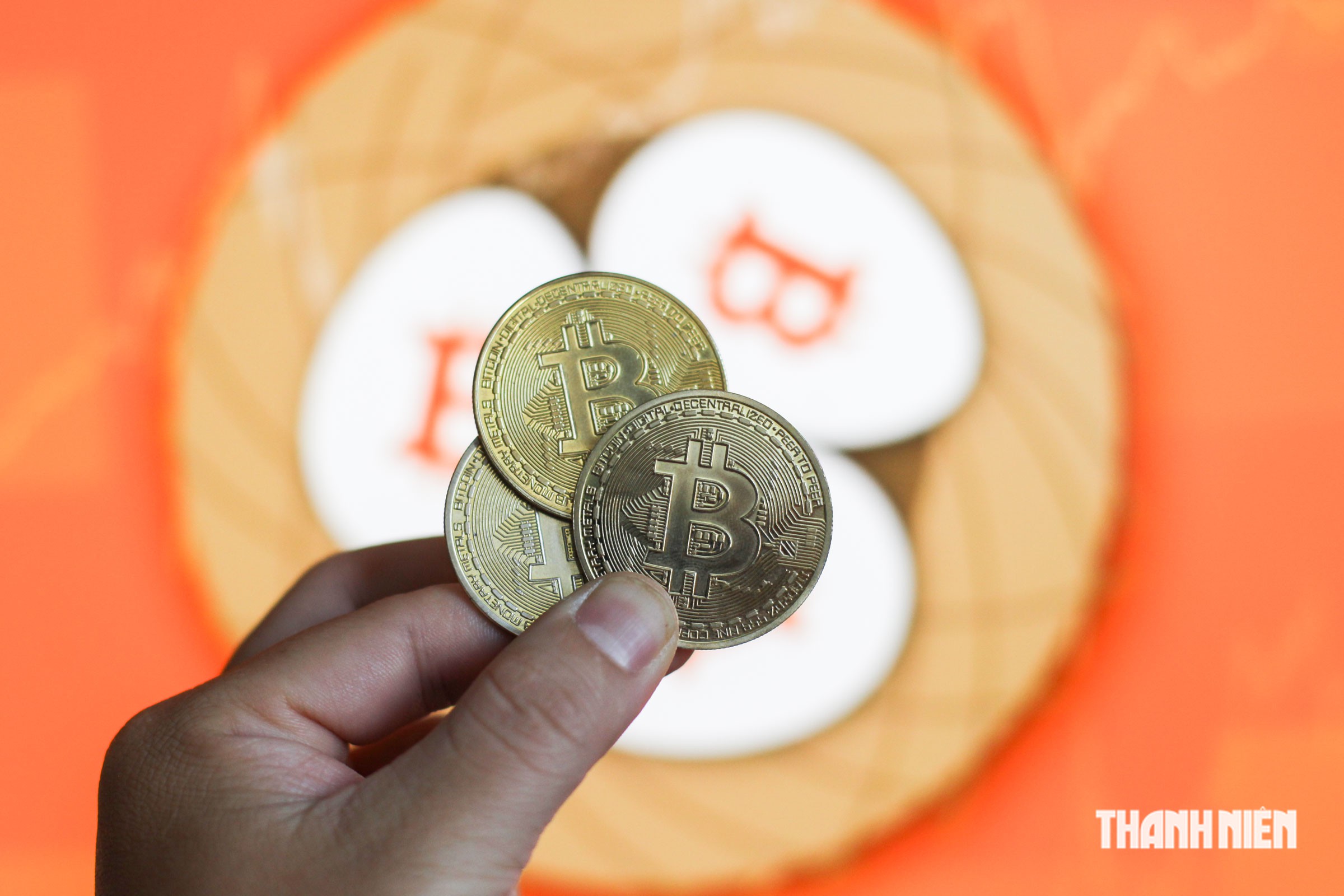 Đồng xu biểu tượng Bitcoin