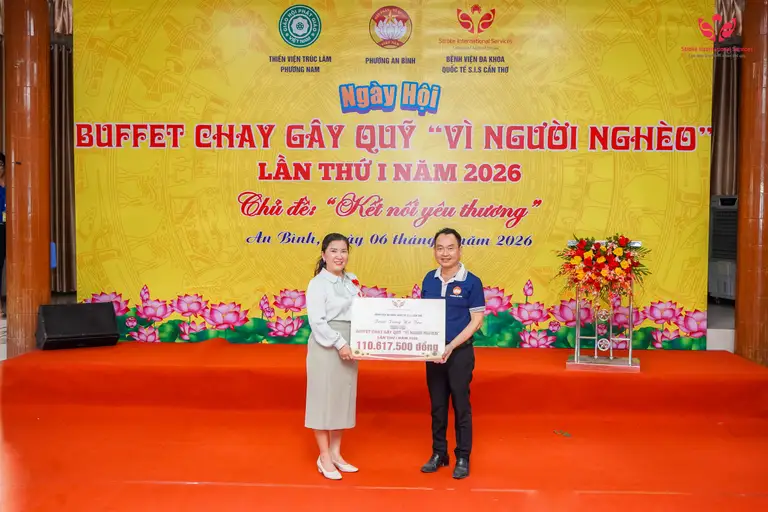 S.I.S Cần Thơ ủng hộ chương trình Buffet chay gây quỹ vì người nghèo diễn ra tại Thiền viện Trúc Lâm Phương Nam