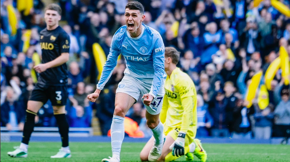 Foden ghi bàn mở tỉ số cho Man City - Ảnh: MCFC