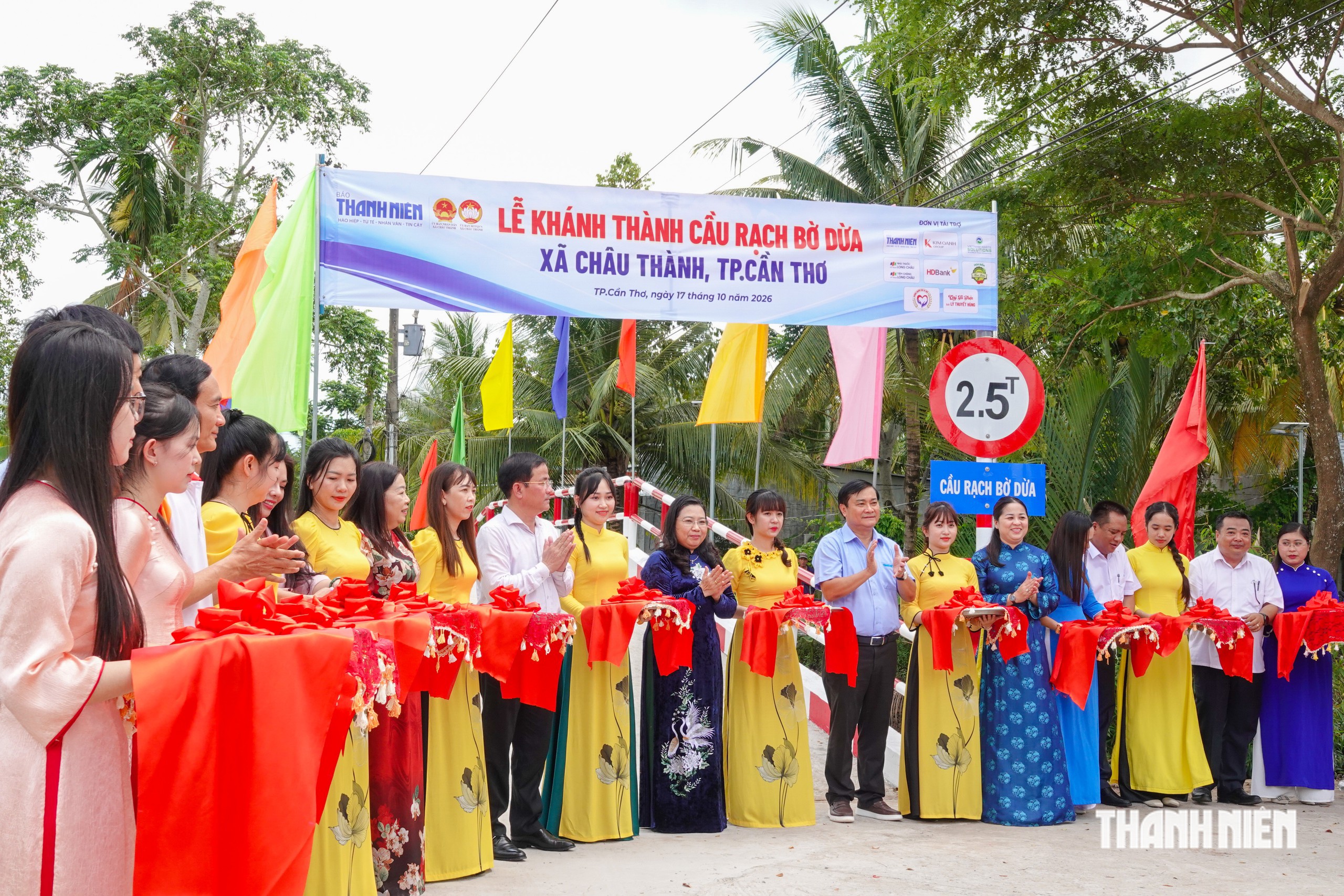 Lễ khánh thành cầu Rạch Bờ Dừa tại xã Châu Thành, TP.Cần Thơ sáng 17.10
