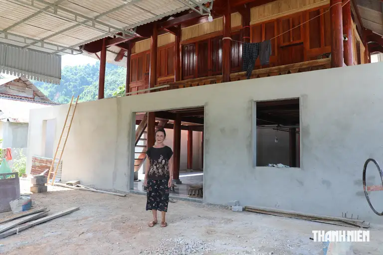 Căn nhà của vợ chồng bà Lô Thị Bảo
