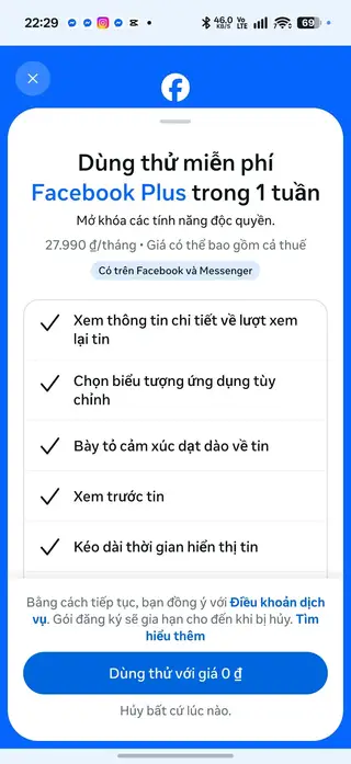 Meta One xuất hiện tại Việt Nam, tích hợp Facebook Plus và nhiều công cụ AI - Ảnh 2.
