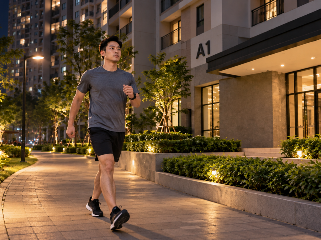 Đi bộ nhanh là hình thức tập luyện phù hợp với những người quá bận rộn