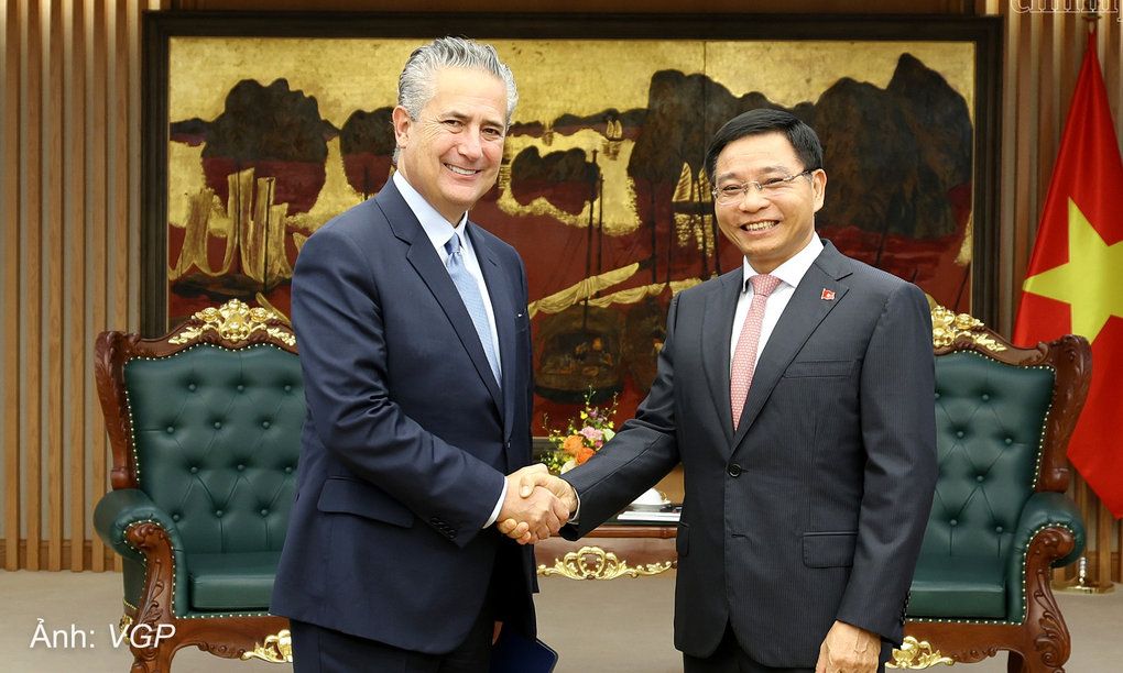 Phó thủ tướng Nguyễn Văn Thắng tiếp ông Ernesto Torres Cantú, Tổng giám đốc điều hành Tập đoàn Citigroup. Ảnh: VGP