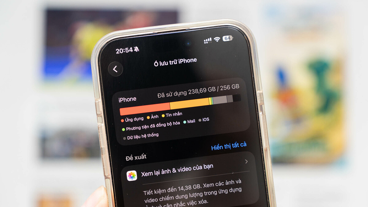 Tính năng ẩn giải phóng bộ nhớ smartphone không gây mất dữ liệu