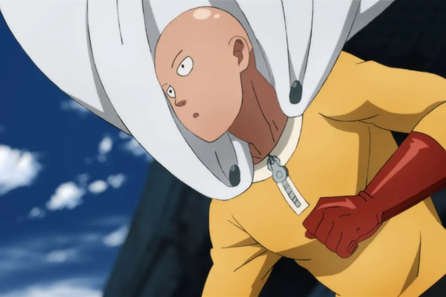 Saitama trong One Punch Man anime hành động nổi bật với nhân vật chính sở hữu sức mạnh áp đảo - Ảnh: Hero Association HQ