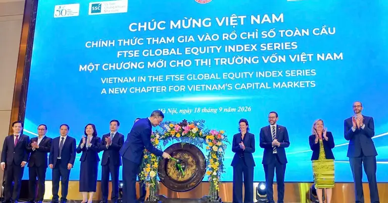 Chứng khoán Việt Nam chính thức gia nhập rổ chỉ số toàn cầu FTSE Russell