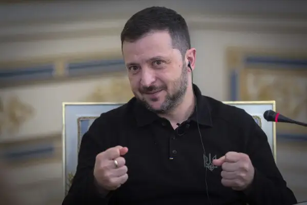 Tổng thống Ukraine Volodymyr Zelensky - Ảnh: AP