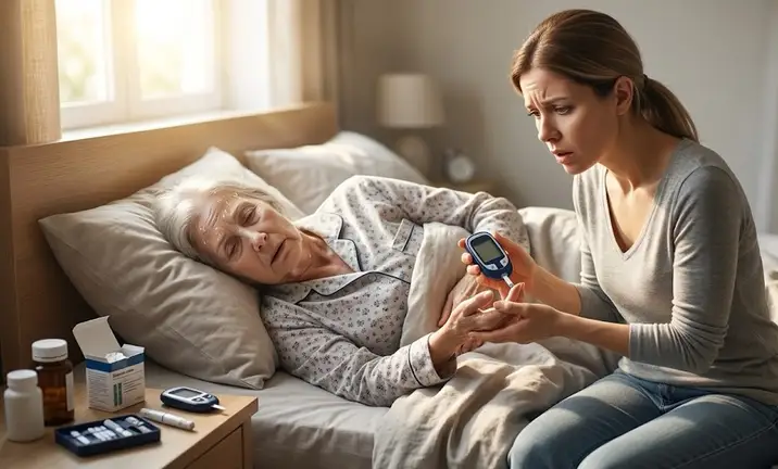 5 dấu hiệu cảnh báo tụt đường huyết khi đang ngủ ở người cao tuổi