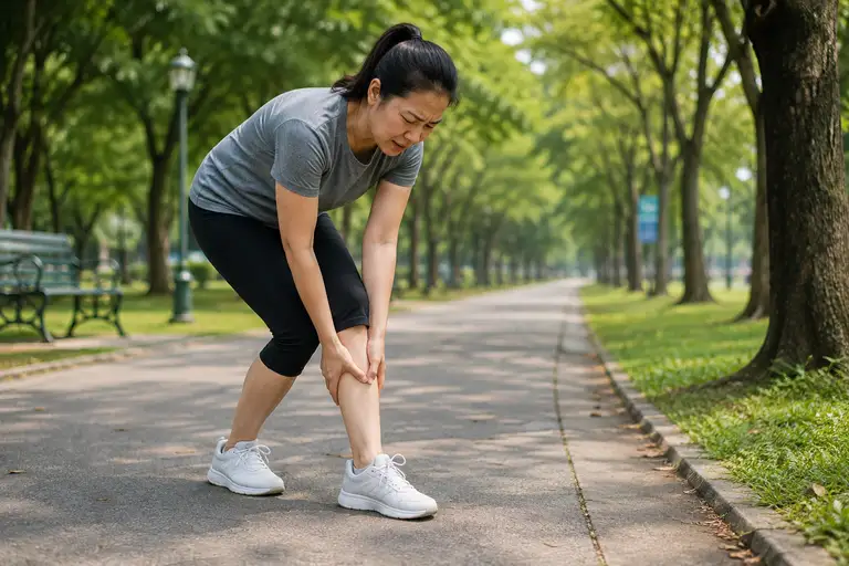 Đau chân khi đi bộ thể dục rồi hết sau vài phút nghỉ ngơi không chỉ là dấu hiệu mỏi cơ