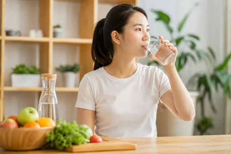 Nên chủ động uống nước trước khi cơ thể thấy khát