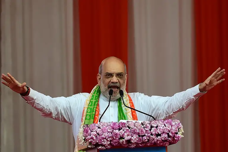 Bộ trưởng Nội vụ Ấn Độ Amit Shah - Ảnh: AFP
