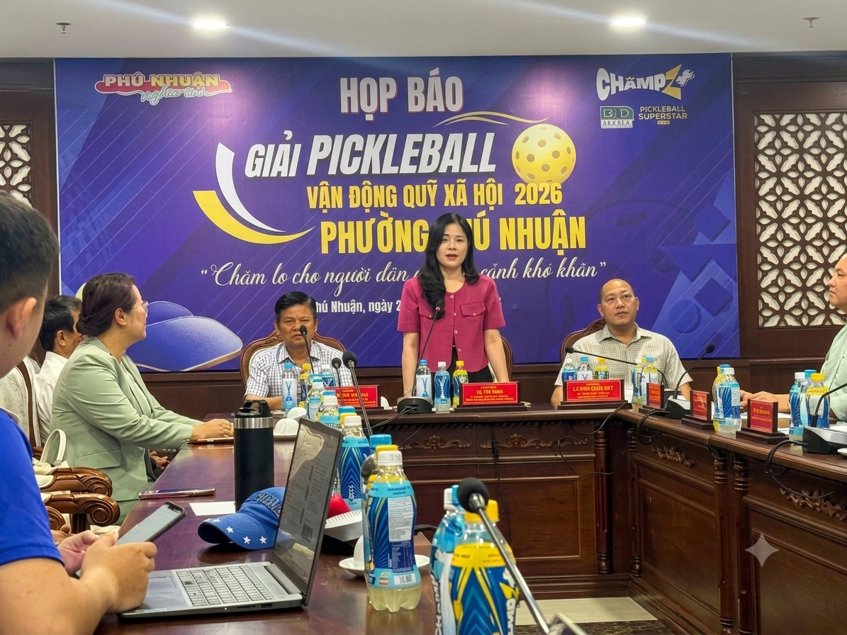 Giải pickleball vận động Quỹ xã hội phường Phú Nhuận năm 2026 hứa hẹn thu hút nhiều VĐV tham gia, chung tay vì cộng đồng