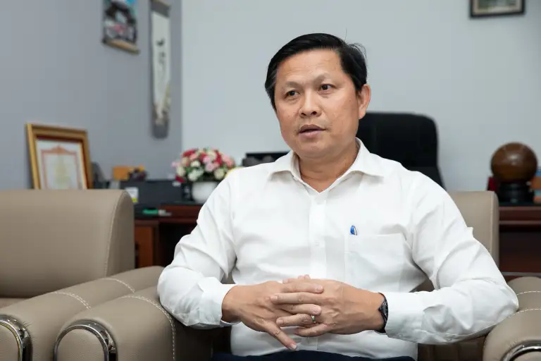 Ông Võ Trọng Tài, Chủ tịch UBND phường Đông Hoà, TP HCM (Bình Dương cũ). Ảnh: Phùng Tiên