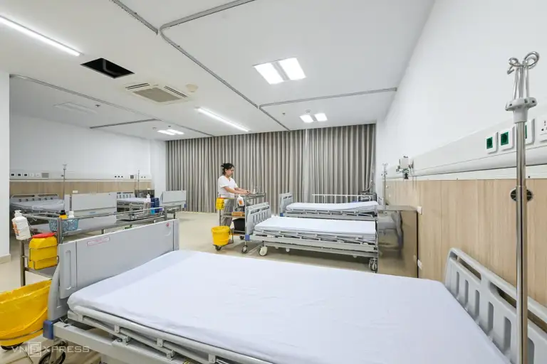Các phòng bệnh đã sẵn sàng đón bệnh nhân. Ảnh: Giang Huy
