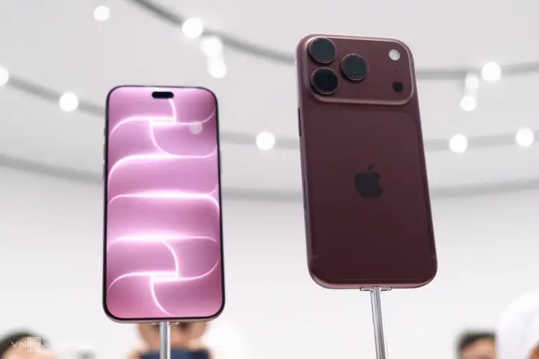iPhone 18 Pro và 18 Pro Max tại lễ ra mắt ở trụ sở Apple Park ngày 9/9/2026. Ảnh: Tuấn Hưng