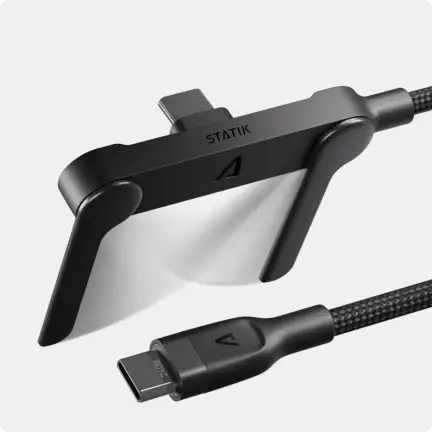 Sợi cáp USB-C này giúp cho điện thoại của anh em đứng thẳng, công suất 240W, USB 2.0, bện vải,...