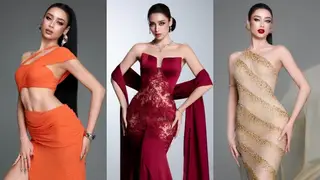 Emoura Phạm ghi điểm về gu thời trang tại Miss Grand