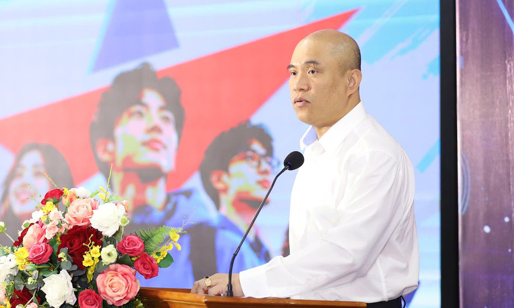 Đại tá Hà Văn Bắc, Phó cục trưởng An ninh mạng, phát biểu tại sự kiện. Ảnh: Thu Uyên