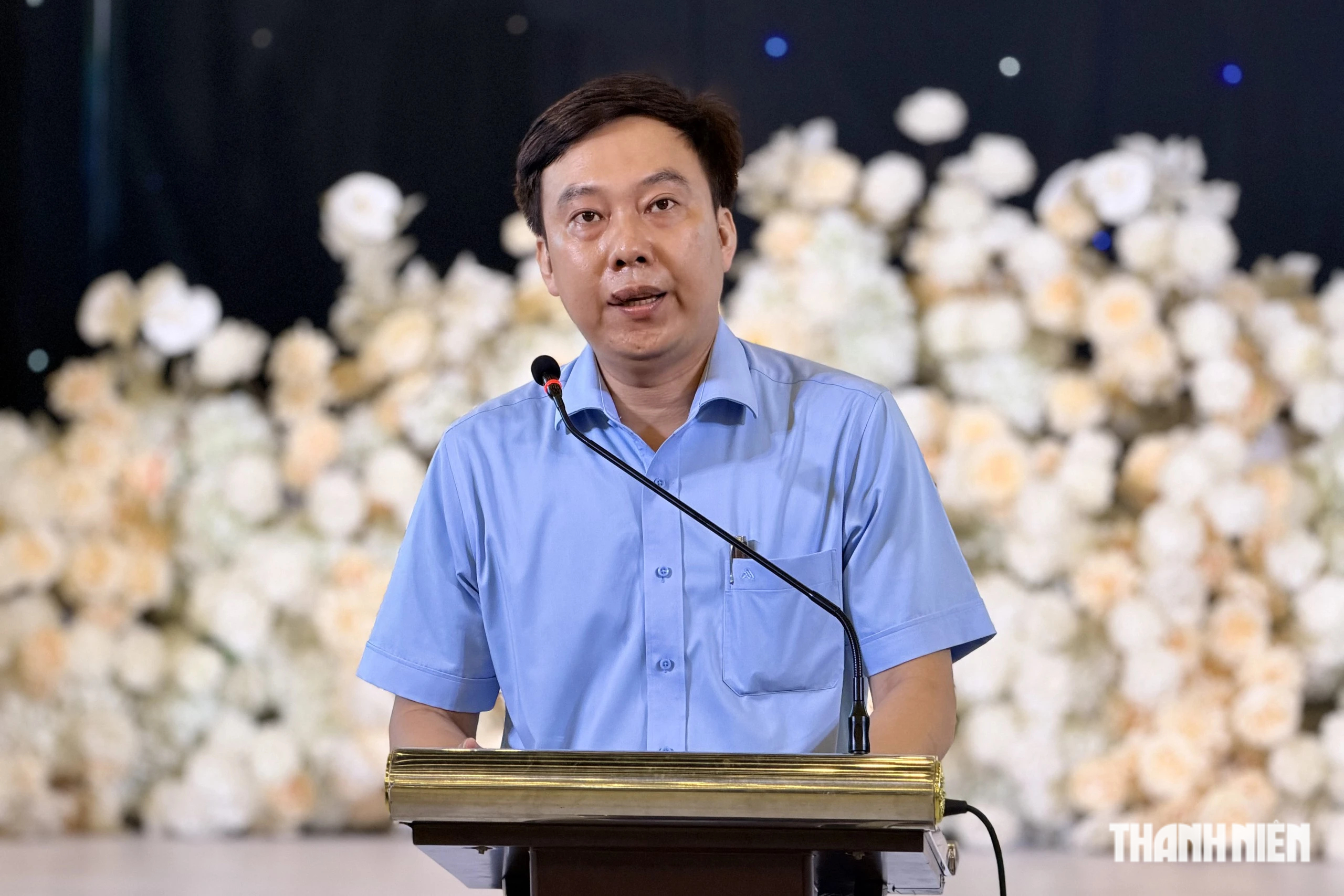Ông Trần Đức Thọ, Phó chủ tịch UBND phường Bình Tây chia sẻ các định hướng phát triển kinh doanh, du lịch phường Bình Tây trong thời gian tới