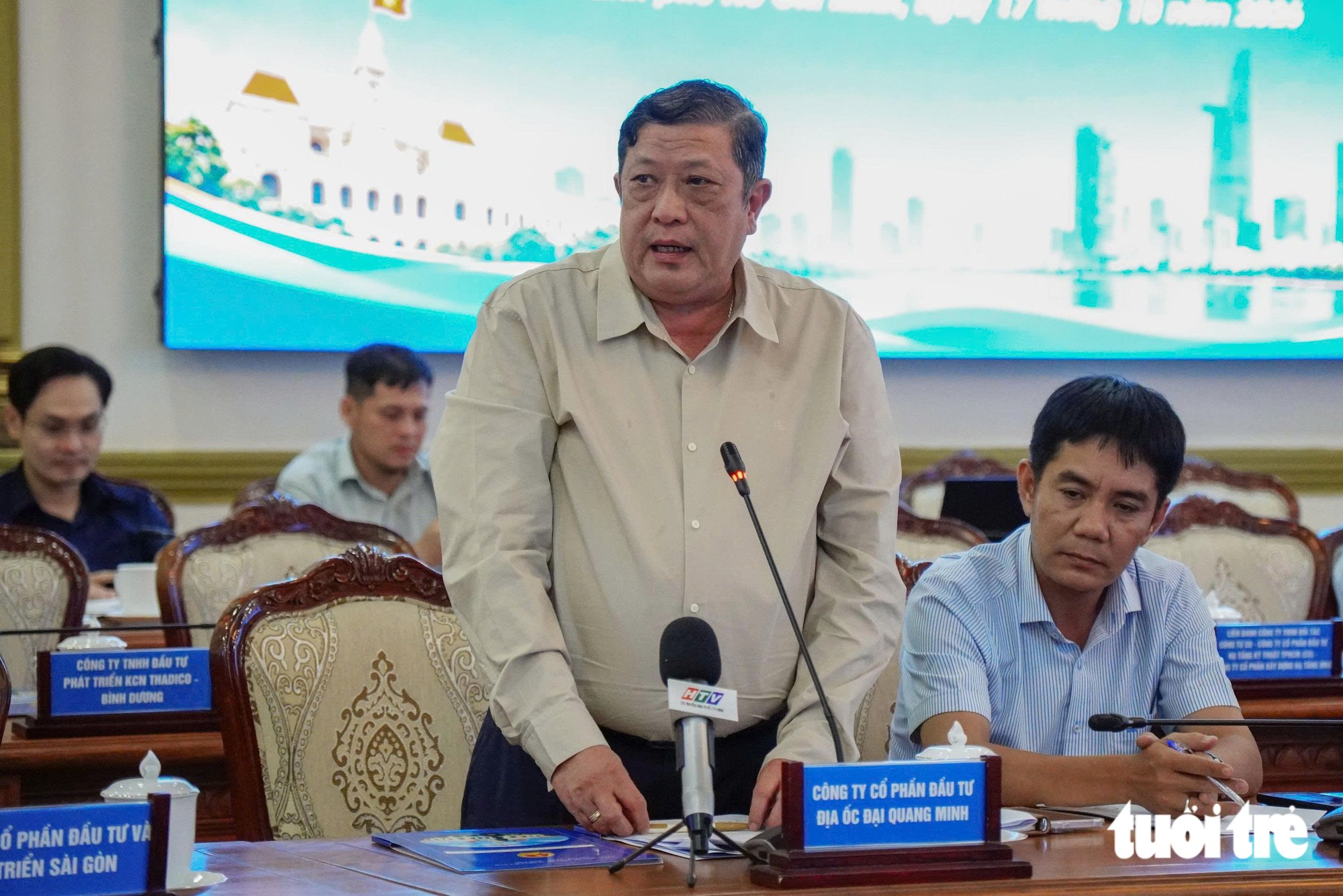 Công ty cổ phần đầu tư địa ốc Đại Quang Minh cam kết đẩy nhanh đầu tư, giải ngân các dự án - Ảnh: HỮU DUY