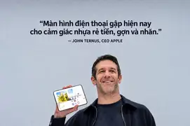 CEO Apple tung đòn về phía Android: “Màn hình điện thoại gập hiện nay cho cảm giác nhựa rẻ tiền, gợn và nhăn”