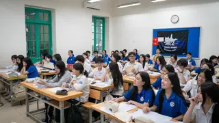 Học sinh lớp 5, 9, 12 thi cuối kỳ bằng đề chung của Sở Giáo dục và Đào tạo