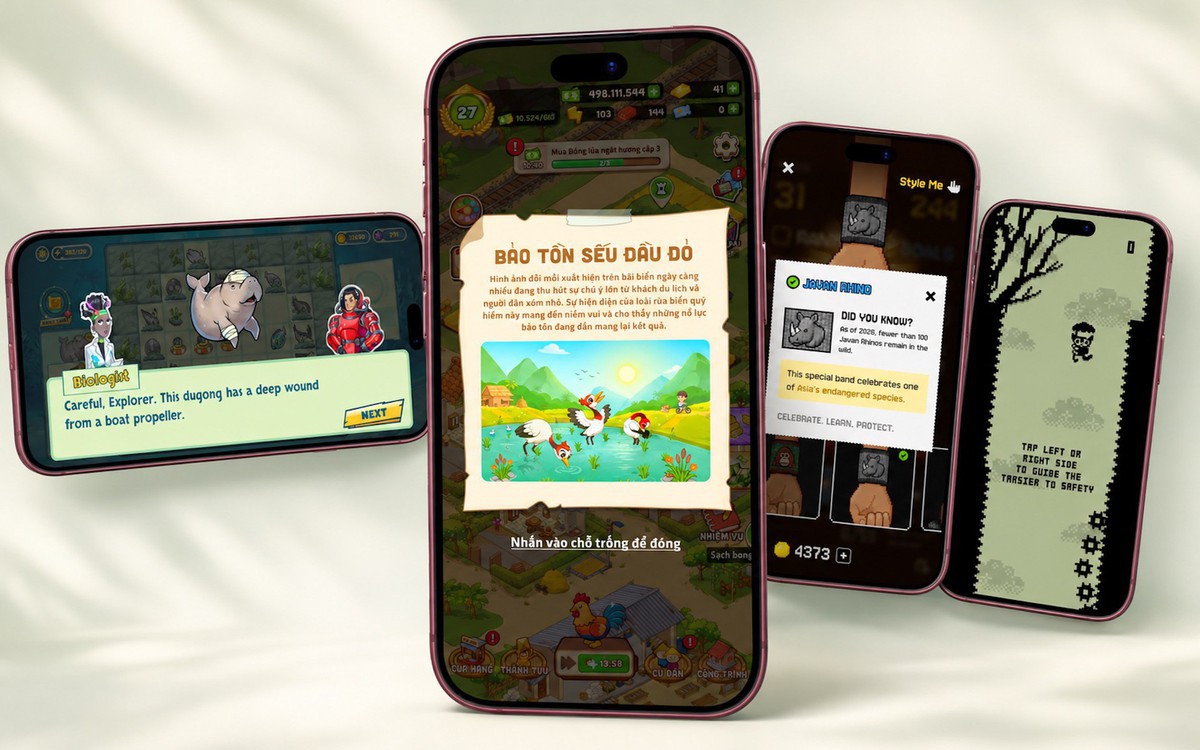 Thử ngay game Việt Xóm Nhỏ Tuổi Thơ và loạt game bảo tồn động vật hoang dã được Apple giới thiệu nhân Ngày Động vật Thế giới