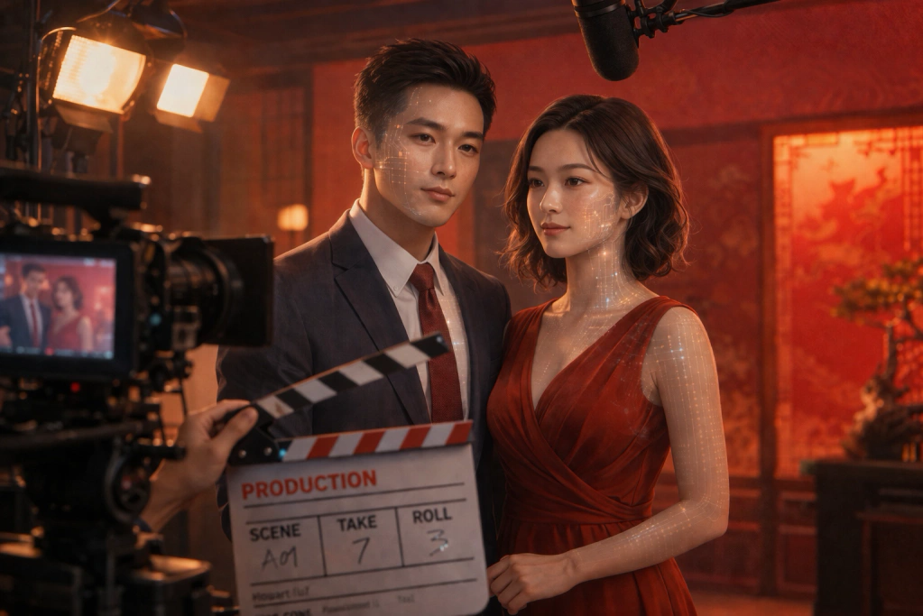 Nhân vật do AI tạo ra xuất hiện ngày càng nhiều trong phim ngắn Trung Quốc - Ảnh: Weibo