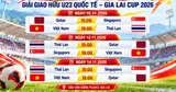 Lịch thi đấu cụ thể Gia Lai Cup, các kênh phát: U.23 Việt Nam gặp U.23 Thái Lan, U.23 Qatar giờ đẹp