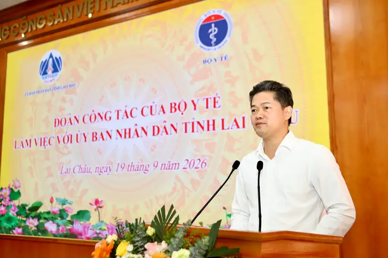 Thứ trưởng Thường trực Bộ Y tế Vũ Mạnh Hà phát biểu kết luận. (Ảnh Thành Long)